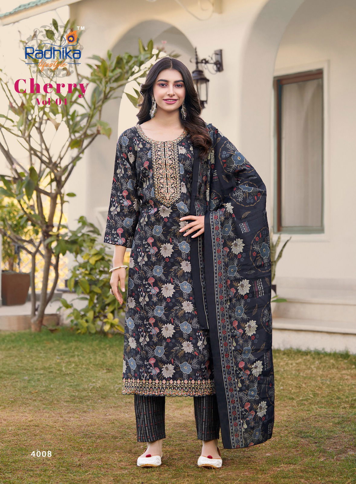 Cherry Vol 4 By Radhika Modal Printed Kurti With Bottom Dupatta Orders In India